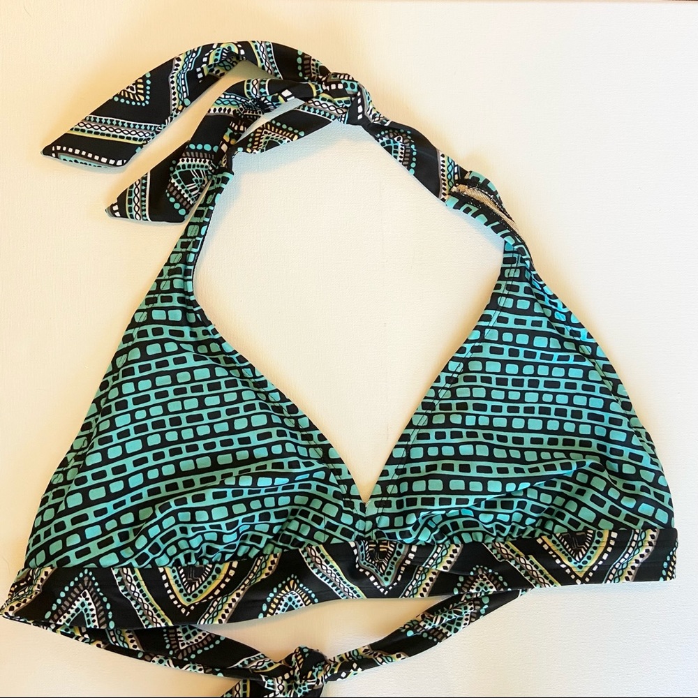 ATHLETA Halter Bikini Top with Underwire Support - C-DD Cup